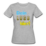 Frauen Bio T-Shirt von Continental Clothing - Beispiel-Logo - Grau meliert