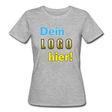 Frauen Bio T-Shirt von Continental Clothing - Beispiel-Logo - Grau meliert