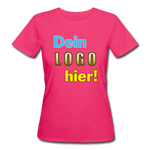 Frauen Bio T-Shirt von Continental Clothing - Beispiel-Logo - Neon Pink