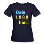 Frauen Bio T-Shirt von Continental Clothing - Beispiel-Logo - Navy