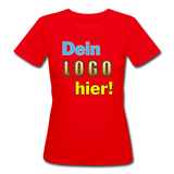 Frauen Bio T-Shirt von Continental Clothing - Beispiel-Logo - Rot