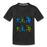 Teenager Premium T-Shirt - HTS-Logo - Schwarz