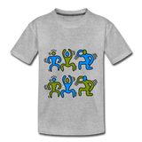 Teenager Premium T-Shirt - HTS-Logo - Grau meliert