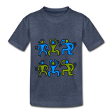 Teenager Premium T-Shirt - HTS-Logo - Blau meliert