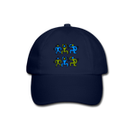 Baseballkappe von Beechfield - HTS-Logo - Blau/Blau