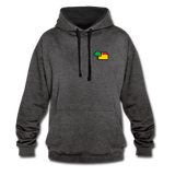 Unisex Kontrastfarbe Hoodie von AWDis Just Hoods - AKB-Logo - Anthrazit/Schwarz