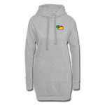 Frauen Hoodie Dress von AWDis Just Hoods - AKB-Logo - Grau meliert