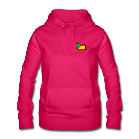 Frauen Hoodie von AWDis Just Hoods - AKB-Logo - dunkles Pink