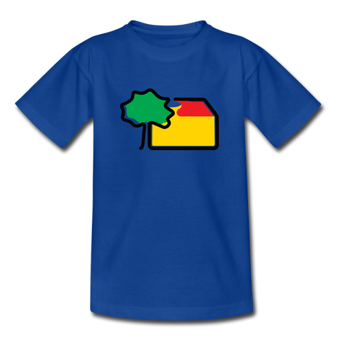 Kinder T-Shirt von B&C - AKB-Logo - Royalblau