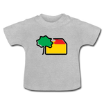 Baby T-Shirt von BabyBugz - AKB-Logo - Grau meliert