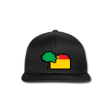 Snapback Cappy von Beechfield - AKB-Logo - Schwarz/Schwarz