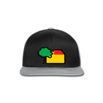 Snapback Cappy von Beechfield - AKB-Logo - Schwarz/Grau