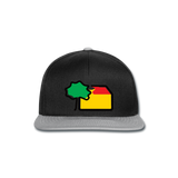 Snapback Cappy von Beechfield - AKB-Logo - Schwarz/Grau