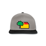 Snapback Cappy von Beechfield - AKB-Logo - Graphit/Schwarz