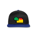 Snapback Cappy von Beechfield - AKB-Logo - Schwarz/Königsblau