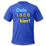 Männer T-Shirt von Bella+Canvas - Beispiel-Logo - Royalblau