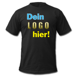 Männer T-Shirt von Bella+Canvas - Beispiel-Logo - Schwarz