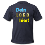 Männer T-Shirt von Bella+Canvas - Beispiel-Logo - Navy