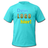 Männer T-Shirt von Bella+Canvas - Beispiel-Logo - Türkis