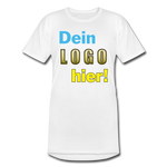 Männer Long Body Urban Tee von Bella+Canvas - Beispiel-Logo - Weiß