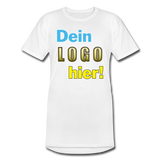 Männer Long Body Urban Tee von Bella+Canvas - Beispiel-Logo - Weiß