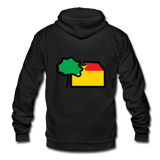 Unisex Hoodie Jacke von Bella+Canvas - AKB-Logo - Schwarz