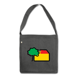 Schultertasche aus Recycel-Material von Continental Clothing - AKB-Logo - Dunkelgrau meliert