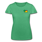 Frauen T-Shirt von Fruit of the Loom - AKB-Logo - Grün meliert