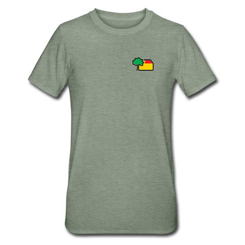 Unisex Polycotton T-Shirt von Gildan - AKB-Logo - Militärgrün meliert