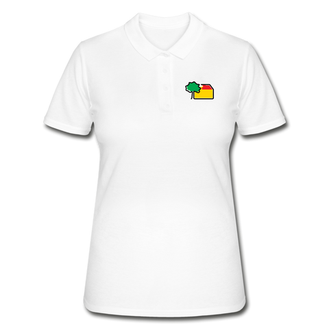 Frauen Polo Shirt von Gildan - AKB-Logo - Weiß