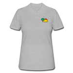 Frauen Polo Shirt von Gildan - AKB-Logo - Grau meliert