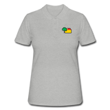 Frauen Polo Shirt von Gildan - AKB-Logo - Grau meliert