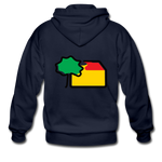 Männer Heavyweight Kapuzenjacke von Gildan - AKB-Logo - Navy