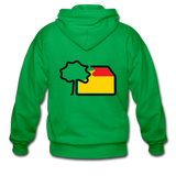 Männer Heavyweight Kapuzenjacke von Gildan - AKB-Logo - Kelly Green