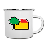 Emaille-Tasse von Schulze GmbH - AKB-Logo - Weiß