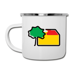 Emaille-Tasse von Schulze GmbH - AKB-Logo - Weiß