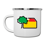 Emaille-Tasse von Schulze GmbH - AKB-Logo - Weiß