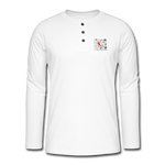 Männer Henley Langarmshirt von Stedman - ADR-Logo - Weiß