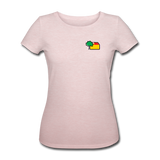 Frauen Bio T-Shirt von STANLEY/STELLA - AKB-Logo - Rosa-Creme meliert