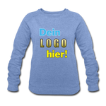 Frauen Bio Sweatshirt von STANLEY/STELLA - Beispiel-Logo - Blau meliert