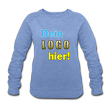 Frauen Bio Sweatshirt von STANLEY/STELLA - Beispiel-Logo - Blau meliert