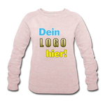 Frauen Bio Sweatshirt von STANLEY/STELLA - Beispiel-Logo - Rosa-Creme meliert