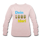 Frauen Bio Sweatshirt von STANLEY/STELLA - Beispiel-Logo - Rosa-Creme meliert