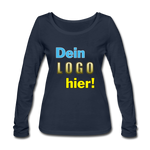 Frauen Bio Langarm Shirt von STANLEY/STELLA - Beispiel-Logo - Navy