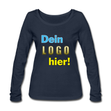 Frauen Bio Langarm Shirt von STANLEY/STELLA - Beispiel-Logo - Navy