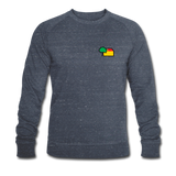 Männer Bio Sweatshirt von STANLEY/STELLA - AKB-Logo - Navy meliert