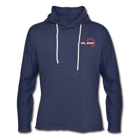 Leichtes Kapuzensweatshirt Unisex - BMSS-LOGO - Navy meliert