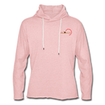 Leichtes Kapuzensweatshirt Unisex - BMSS-LOGO - Rosa-Creme meliert