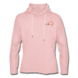 Leichtes Kapuzensweatshirt Unisex - BMSS-LOGO - Rosa-Creme meliert