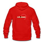 Unisex Kapuzenjacke von Bella + Canvas - BMSS-LOGO - klassisch Rot